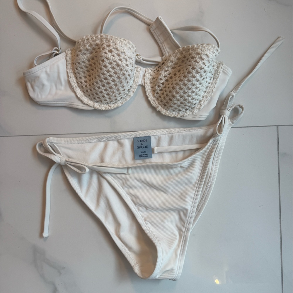White bikini set perfect for bachelorette
